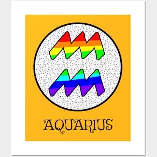 ZODIAC PRIDE AQUARIUS Posters and Art